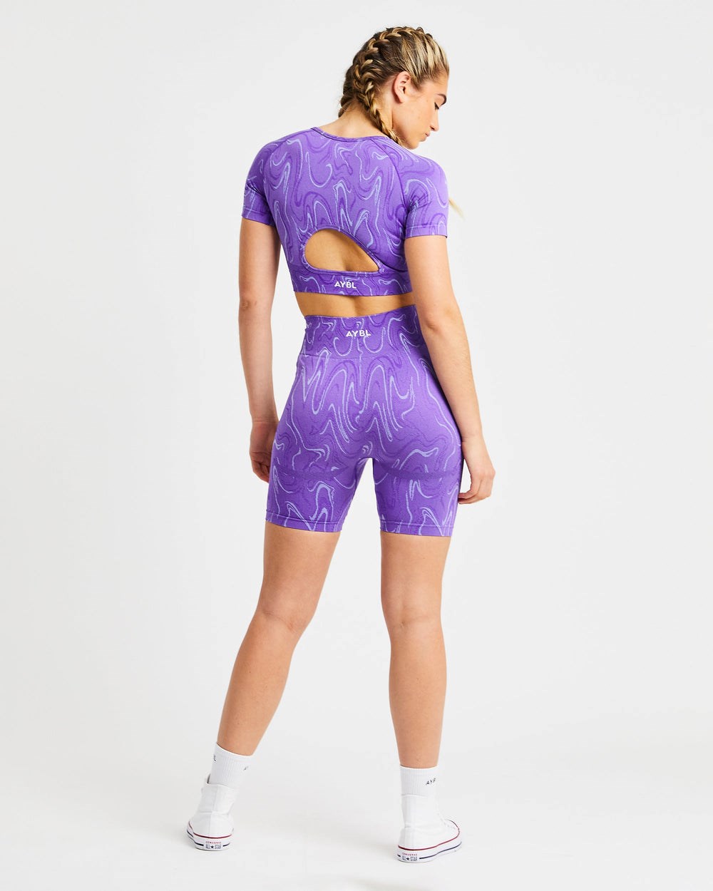 AYBL Velocity Seamless Crop Top Lila | 37645-CNLR