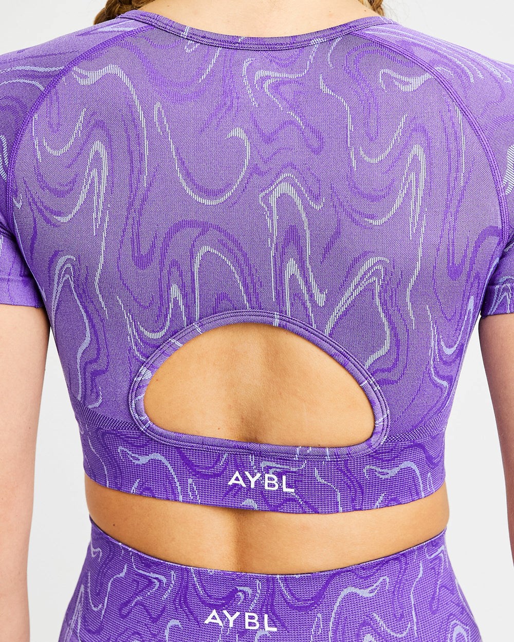 AYBL Velocity Seamless Crop Top Lila | 37645-CNLR