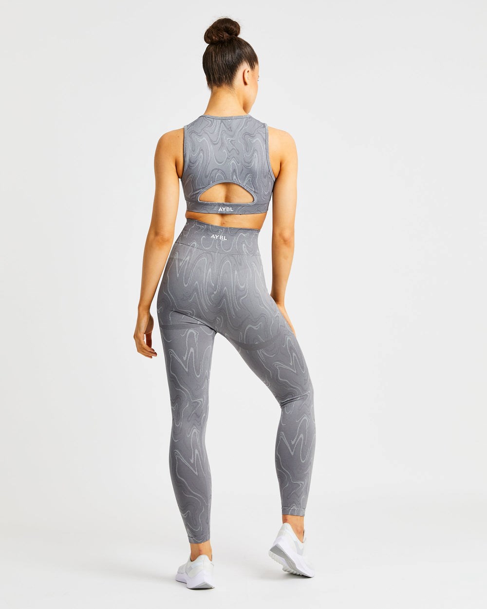 AYBL Velocity Seamless Crop Vest Grau | 60859-VQOL