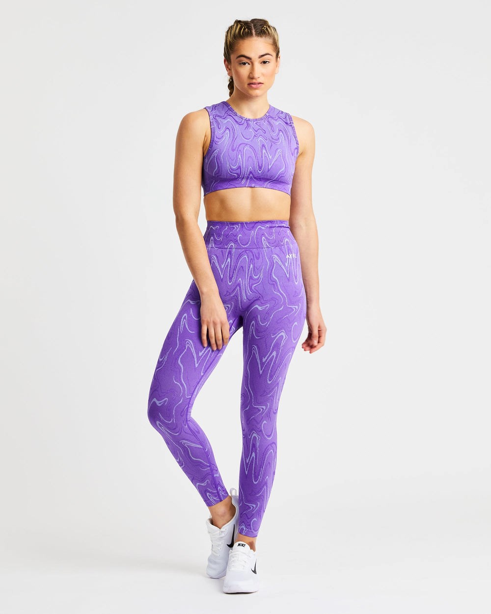 AYBL Velocity Seamless Crop Vest Lila | 87391-YBJS