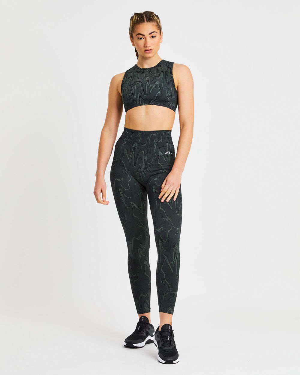 AYBL Velocity Seamless Crop Vest Schwarz | 72186-HPSC