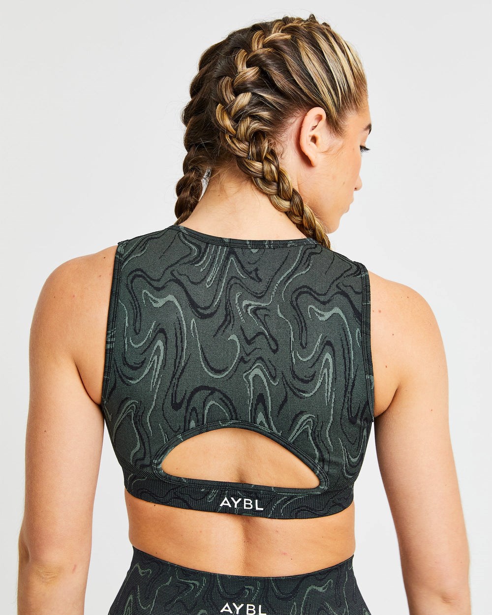 AYBL Velocity Seamless Crop Vest Schwarz | 72186-HPSC