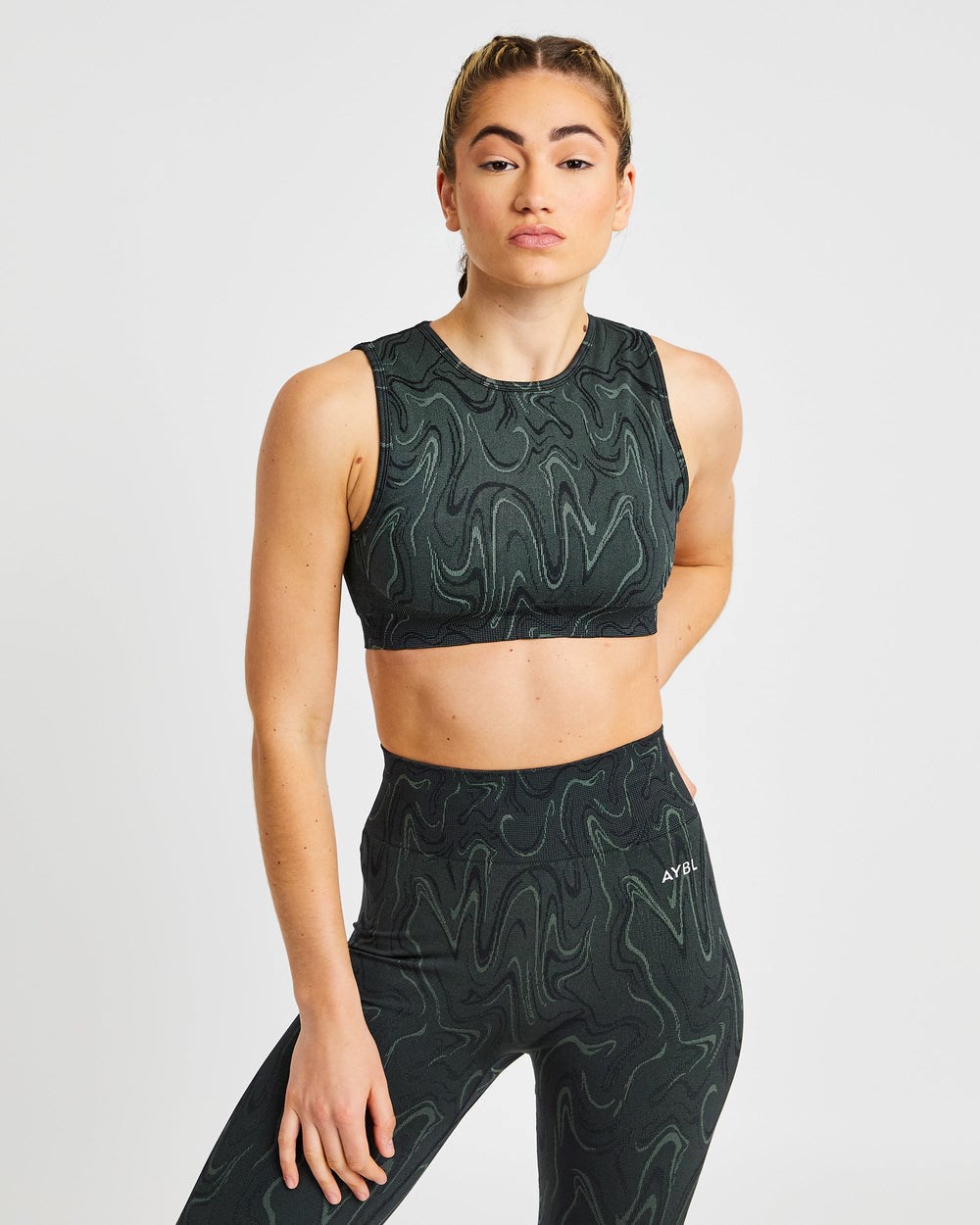 AYBL Velocity Seamless Crop Vest Schwarz | 72186-HPSC