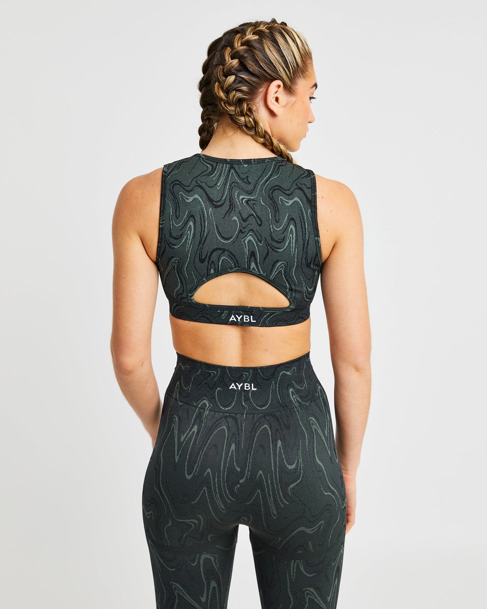 AYBL Velocity Seamless Crop Vest Schwarz | 75986-KYQV