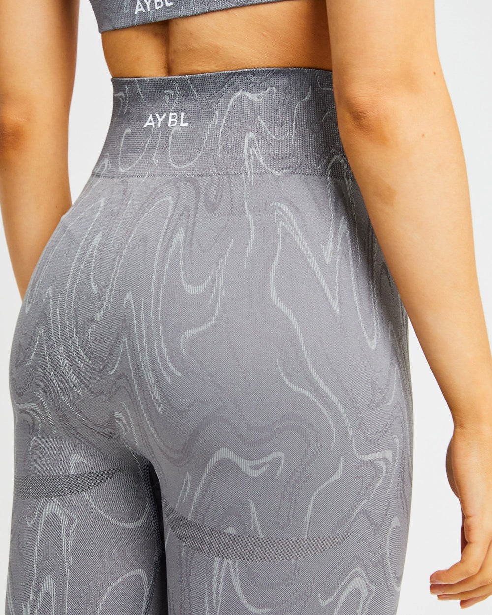 AYBL Velocity Seamless Leggings Grau | 49163-KXVT