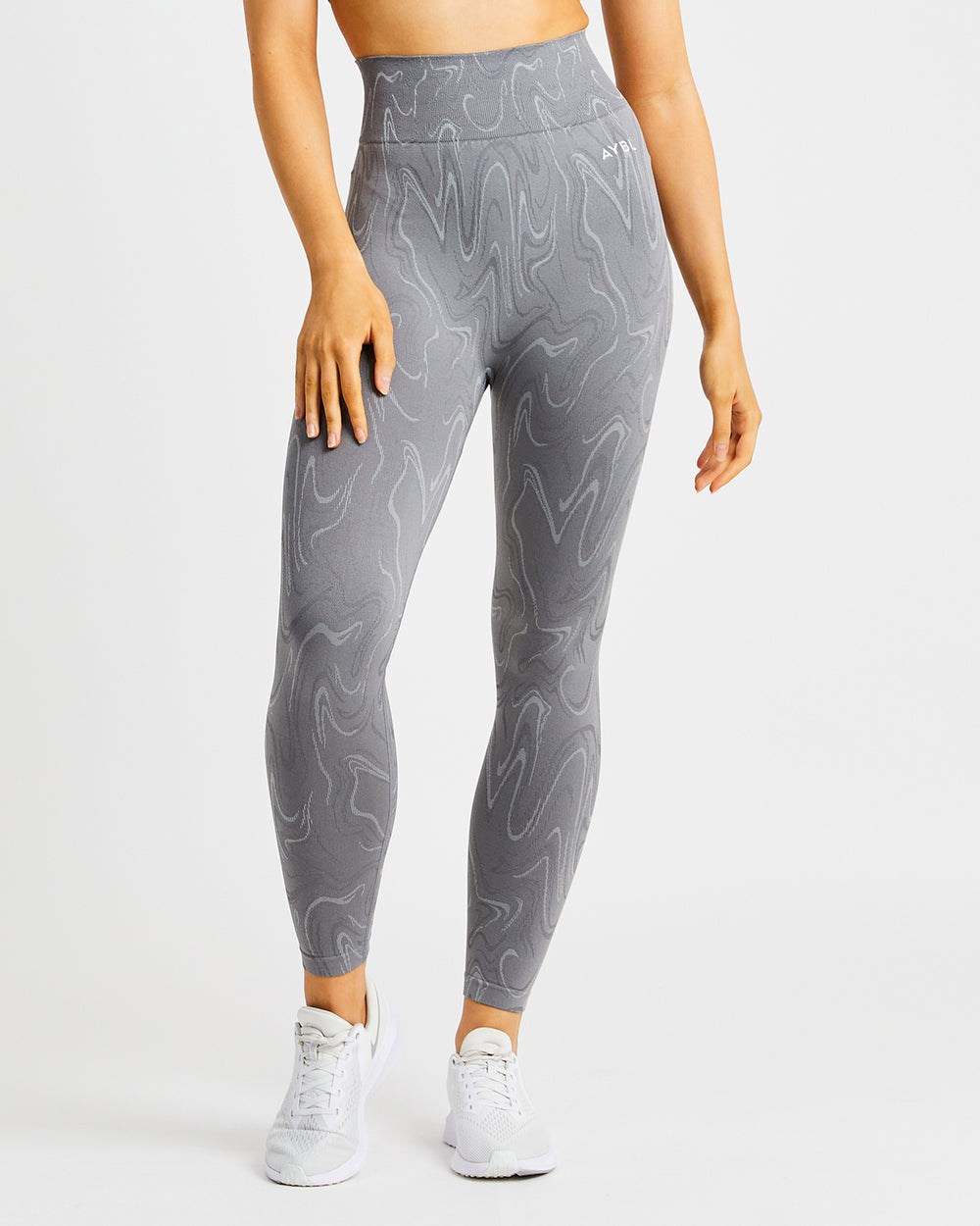 AYBL Velocity Seamless Leggings Grau | 49163-KXVT